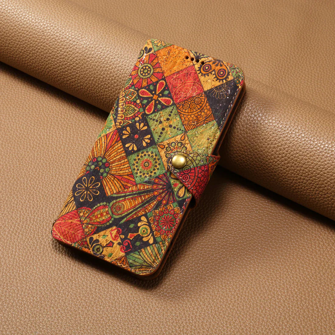 Flower Language Phone Case With Card Holder And Strap For iPhone Yellow-644008992044
