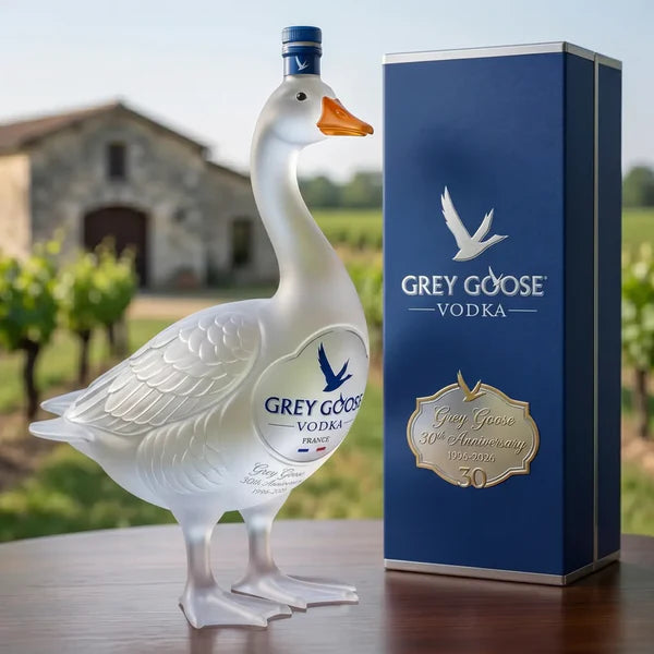 Grey Goose 30th Anniversary 3D Sculpted Vodka Bottle