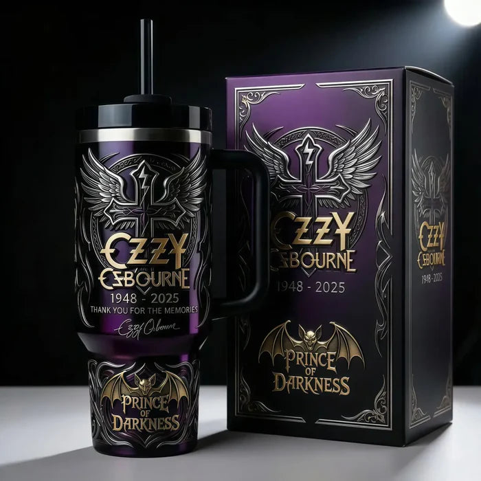 Prince of Darkness Memorial Stanley Tumbler🎸 Father’s Day Gift for the Legend Dad 🎸