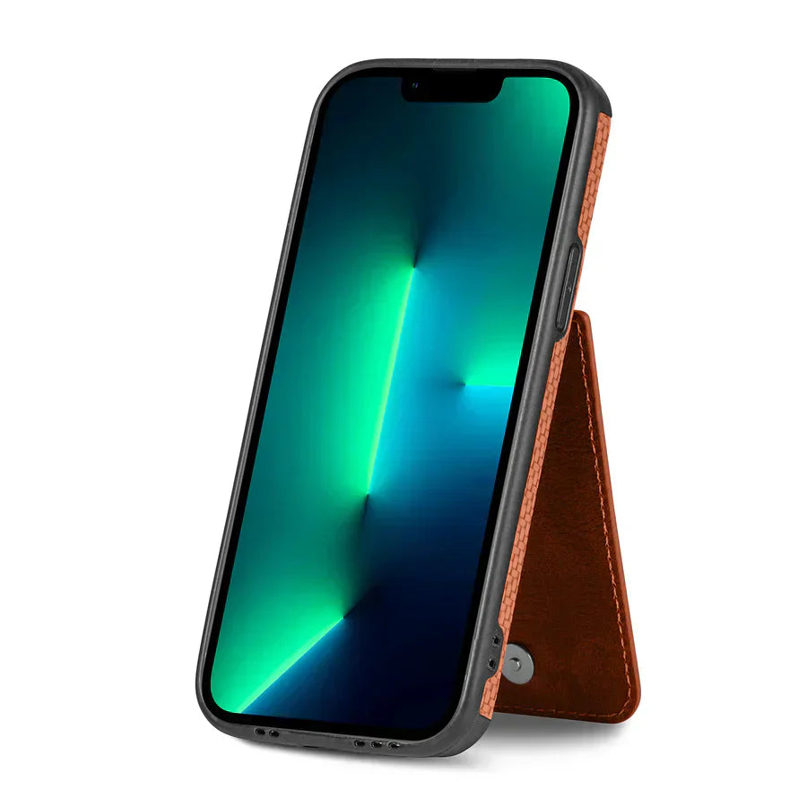 Zipper Cards Wallet Leather Phone Case For iPhone