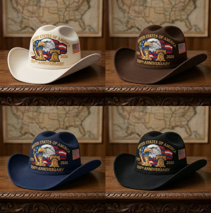 ⚡️Last Day 49% OFF - 250 Years Later — Still Standing™ Patriotic Cowboy Hat